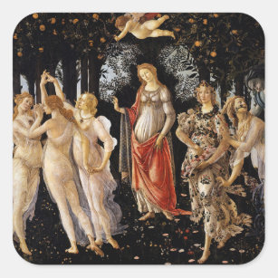 Sandro Botticelli - La Primavera Square Sticker