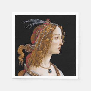 Sandro Botticelli - Portrait of Simonetta Vespucci Napkin