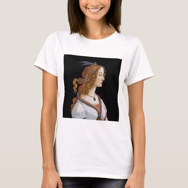 Sandro Botticelli - Portrait of Simonetta Vespucci T-Shirt (Front)