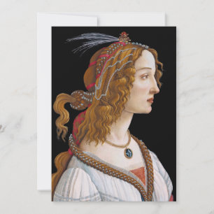 Sandro Botticelli - Portrait of Simonetta Vespucci Thank You Card
