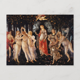 Sandro Botticelli Primavera Fine Art Postcard