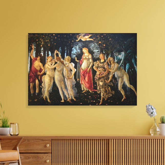 Sandro Botticelli - Primavera(Spring) Fine Art Canvas Print (Insitu(LivingRoom))