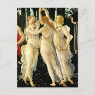 Sandro Botticelli "Primavera - Three Graces"  Postcard