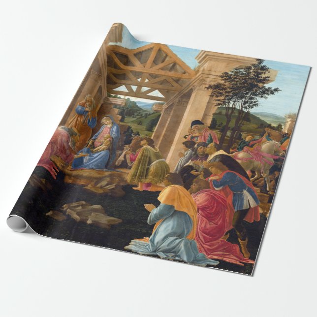 Sandro Botticelli The Adoration of the Magi Wrapping Paper (Unrolled)