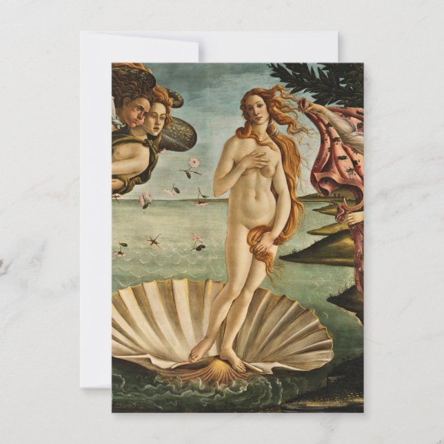 Sandro Botticelli - The Birth of Venus Invitation (Front)