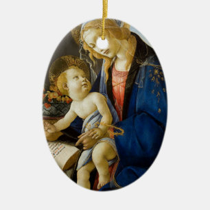Sandro Botticelli - The Virgin and Child Ceramic Ornament