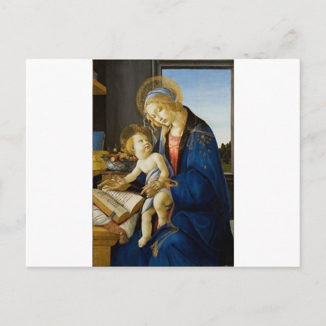 Sandro Botticelli - The Virgin and Child Postcard (Front)