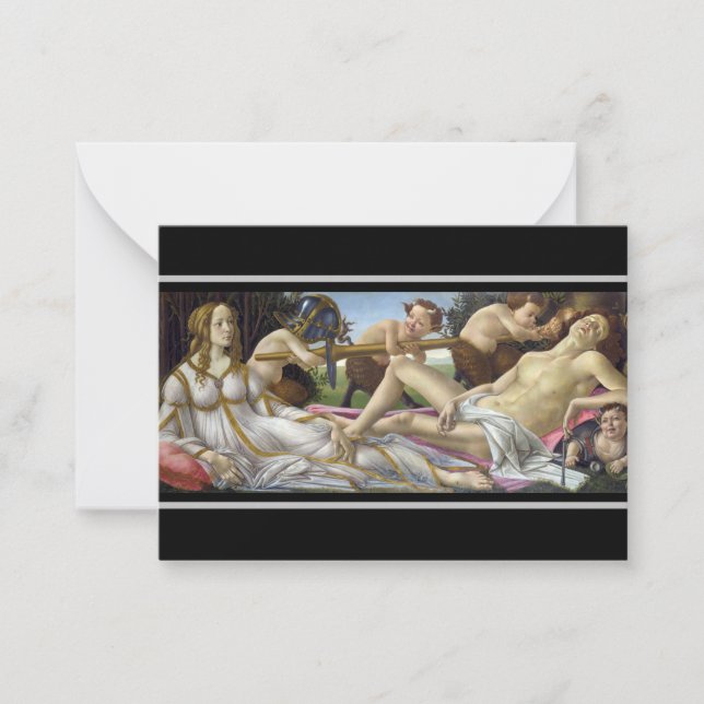 Sandro Botticelli - Venus and Mars Card (Front)