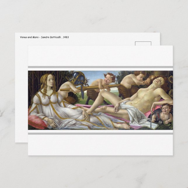 Sandro Botticelli - Venus and Mars Postcard (Front/Back)