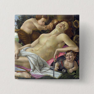 Sandro Botticelli - Venus and Mars, right side 2 Inch Square Button