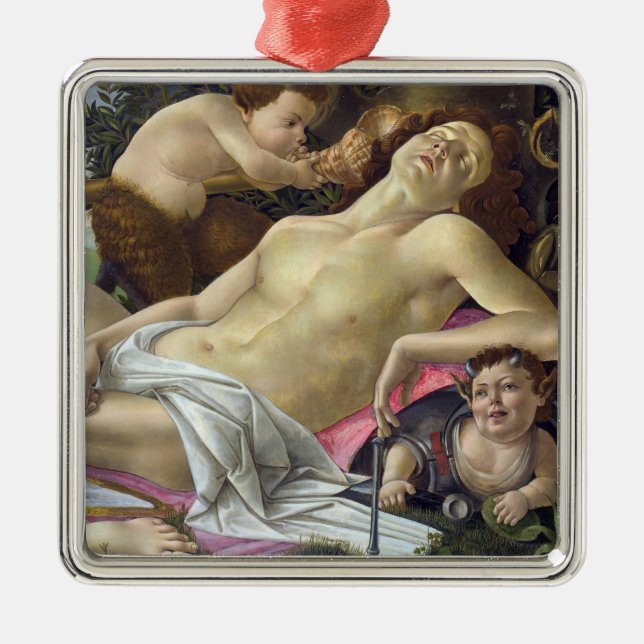 Sandro Botticelli - Venus and Mars, right side Metal Ornament (Front)