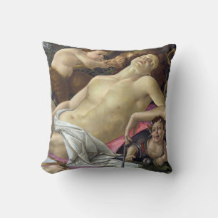Sandro Botticelli - Venus and Mars, right side Throw Pillow
