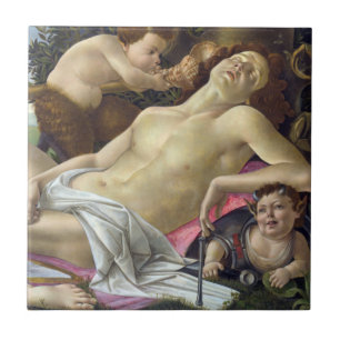 Sandro Botticelli - Venus and Mars, right side Tile