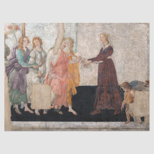 Sandro Botticelli - Venus and the Three Graces Tissue Paper (Front)