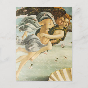 Sandro Botticelli - Zephyr, the west wind Fine Art Postcard