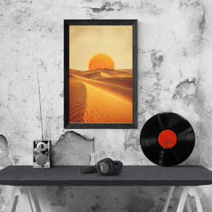 Sands of Gold – Vintage Sahara Desert Travel Poster