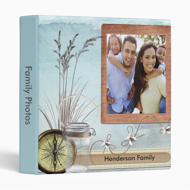 Sands Of Time Family Album Photo 3 Ring Binder (Front/Spine)
