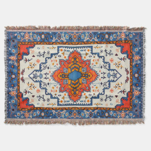 Sands of Time: Heritage Boho Moroccan Art Throw Blanket