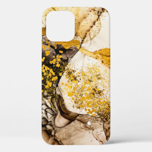 Sands wilderness- ART. Golden swirl. Vibrant and b iPhone 12 Case