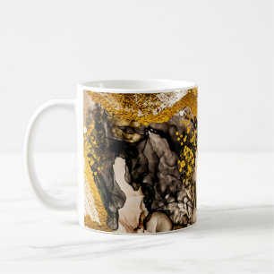 Sands wilderness- ART. Golden swirl. Vibrant and b Coffee Mug