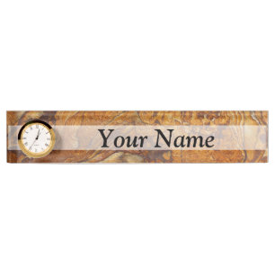 Sandstone abstract pattern nameplate