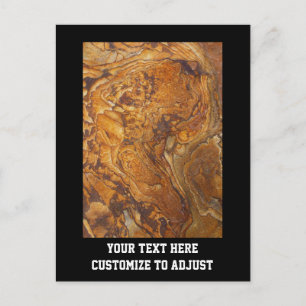 Sandstone abstract pattern postcard