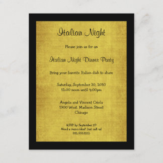 Sandstone Background Italian Night Party Invite
