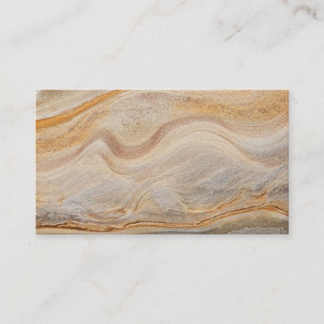 Sandstone Background - Sand, Stone Rock Customized Business Card (Front)