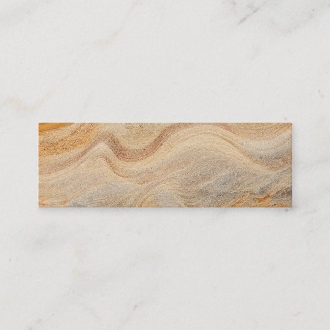 Sandstone Background - Sand, Stone Rock Customized Mini Business Card (Front)