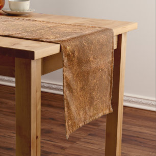 Sandstone Brown Design Short Table Runner