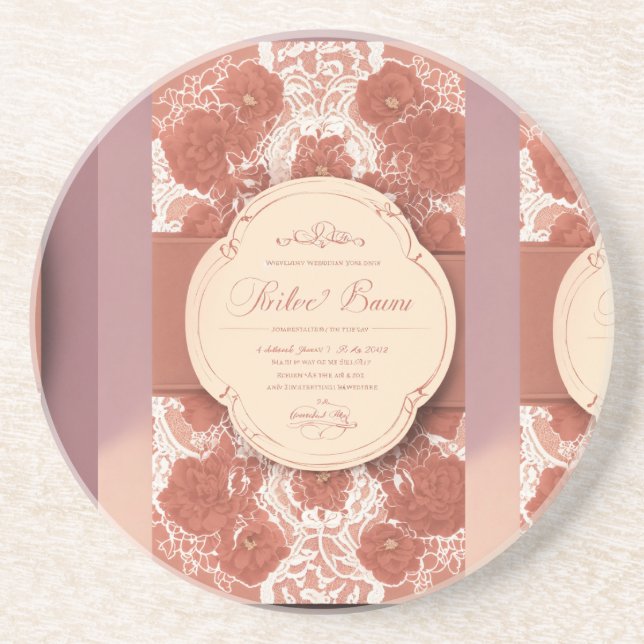 Sandstone Coaster Design - Functional Elegance for (Front)