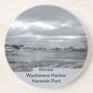 Sandstone Coaster of Wychmere Harbour in Winter