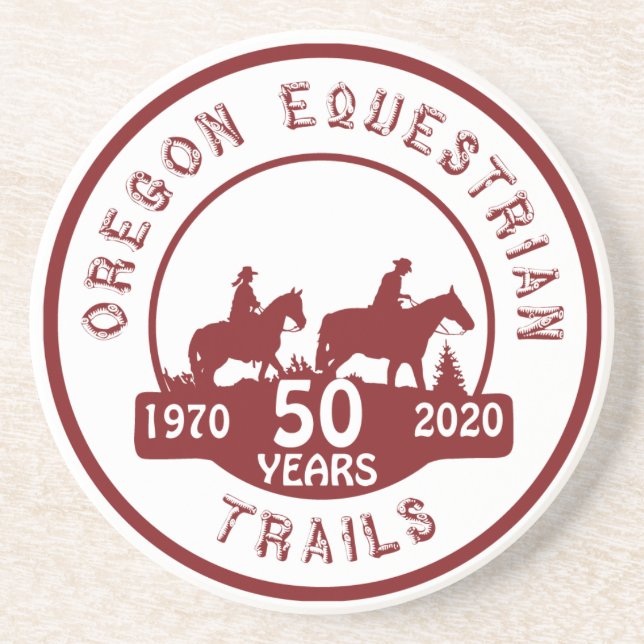 Sandstone Coaster with Logo (Front)