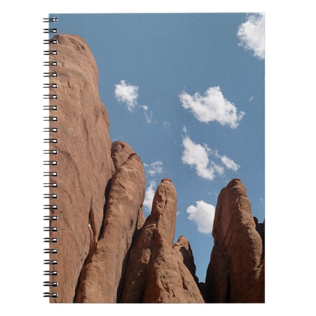 Sandstone Fins Utah Desert Photo Notebook (Front)