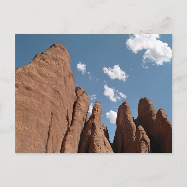 Sandstone Fins Utah Desert Photo Postcard (Front)