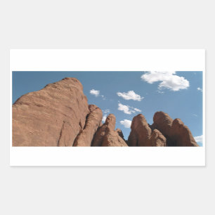Sandstone Fins Utah Desert Photo Sticker