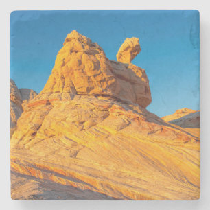 Sandstone Formations At The White Pocket 3 Stone Coaster