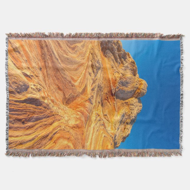 Sandstone Formations At The White Pocket Throw Blanket (Front)