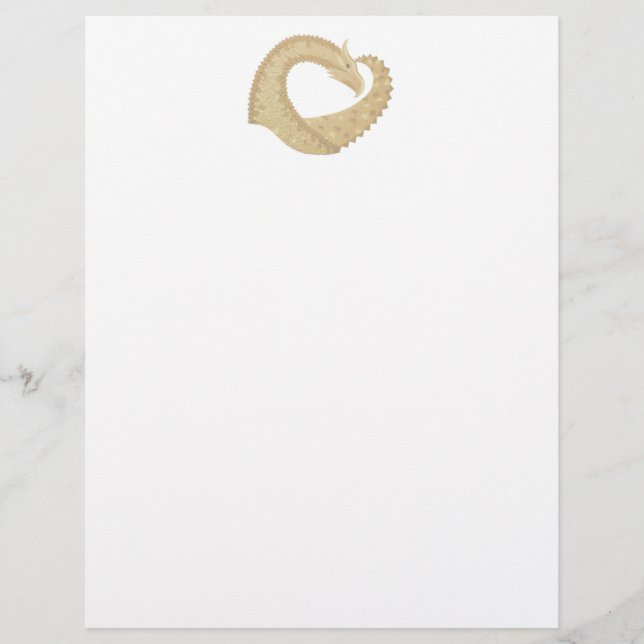 Sandstone heart dragon on white (Front)