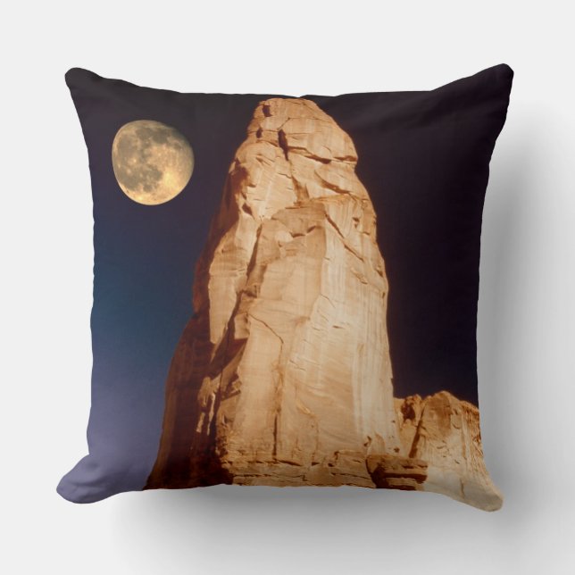 Sandstone Pinacle Throw Pillow (Front)