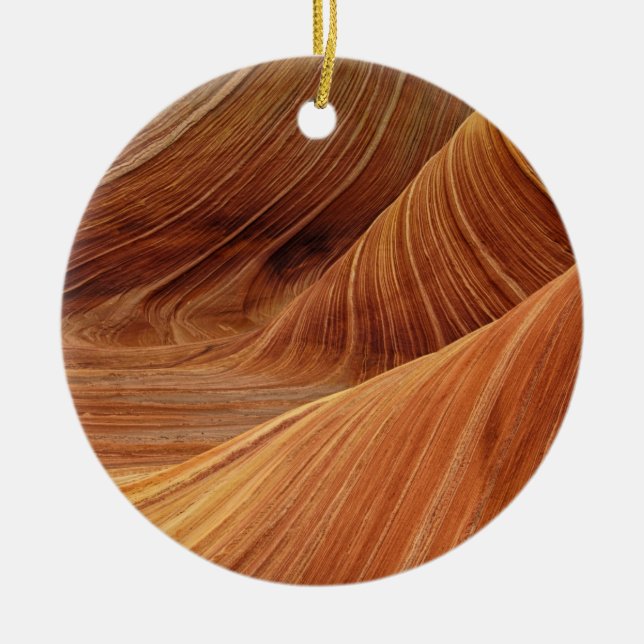 Sandstone Rock Formations Ceramic Ornament (Front)