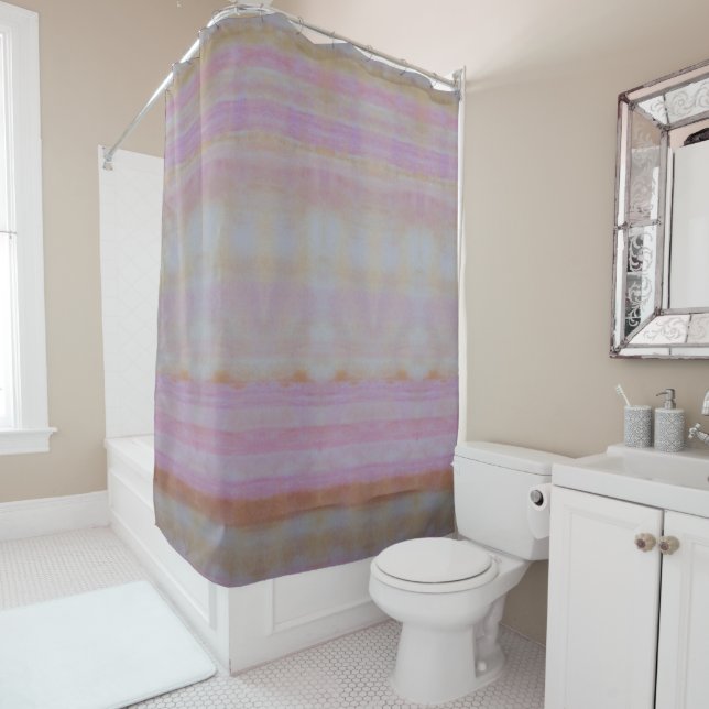 SANDSTONE shower curtain | m3galleryStudio (In Situ)