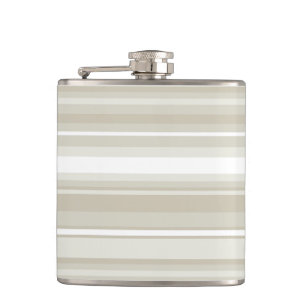 Sandstone stripes hip flask