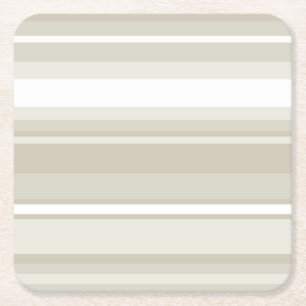 Sandstone stripes square paper coaster