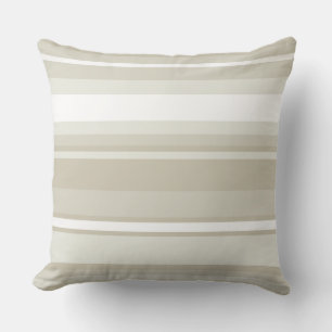 Sandstone stripes throw pillow
