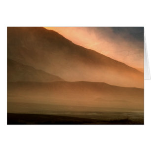 Sandstorm at Mesquite Sand Dunes, Sunset
