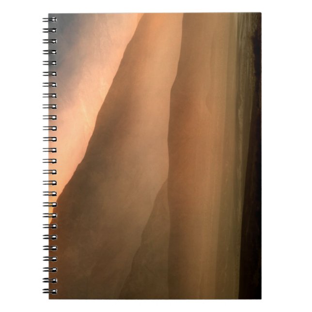 Sandstorm at Mesquite Sand Dunes, Sunset Notebook (Front)