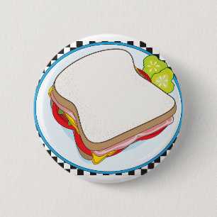 Sandwich 2 Inch Round Button