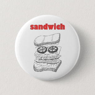 Sandwich 2 Inch Round Button