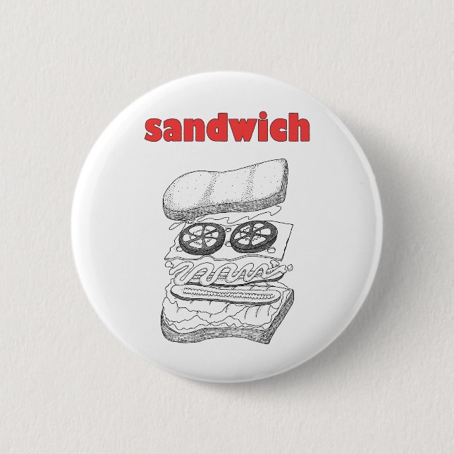 Sandwich 2 Inch Round Button (Front)